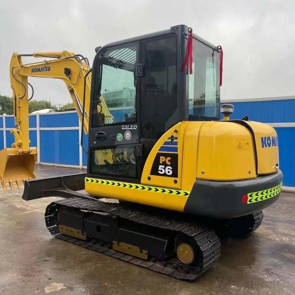 2024 Komatsu PC56-7 mini excavator, rear three-quarter view 2024 Komatsu PC56-7 mini excavator, rear three-quarter view