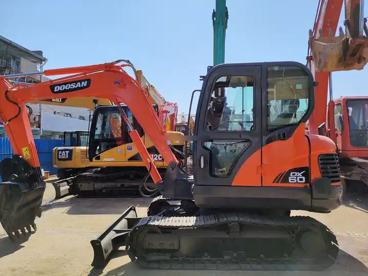 2018 Doosan DX60 crawler excavator, side view
