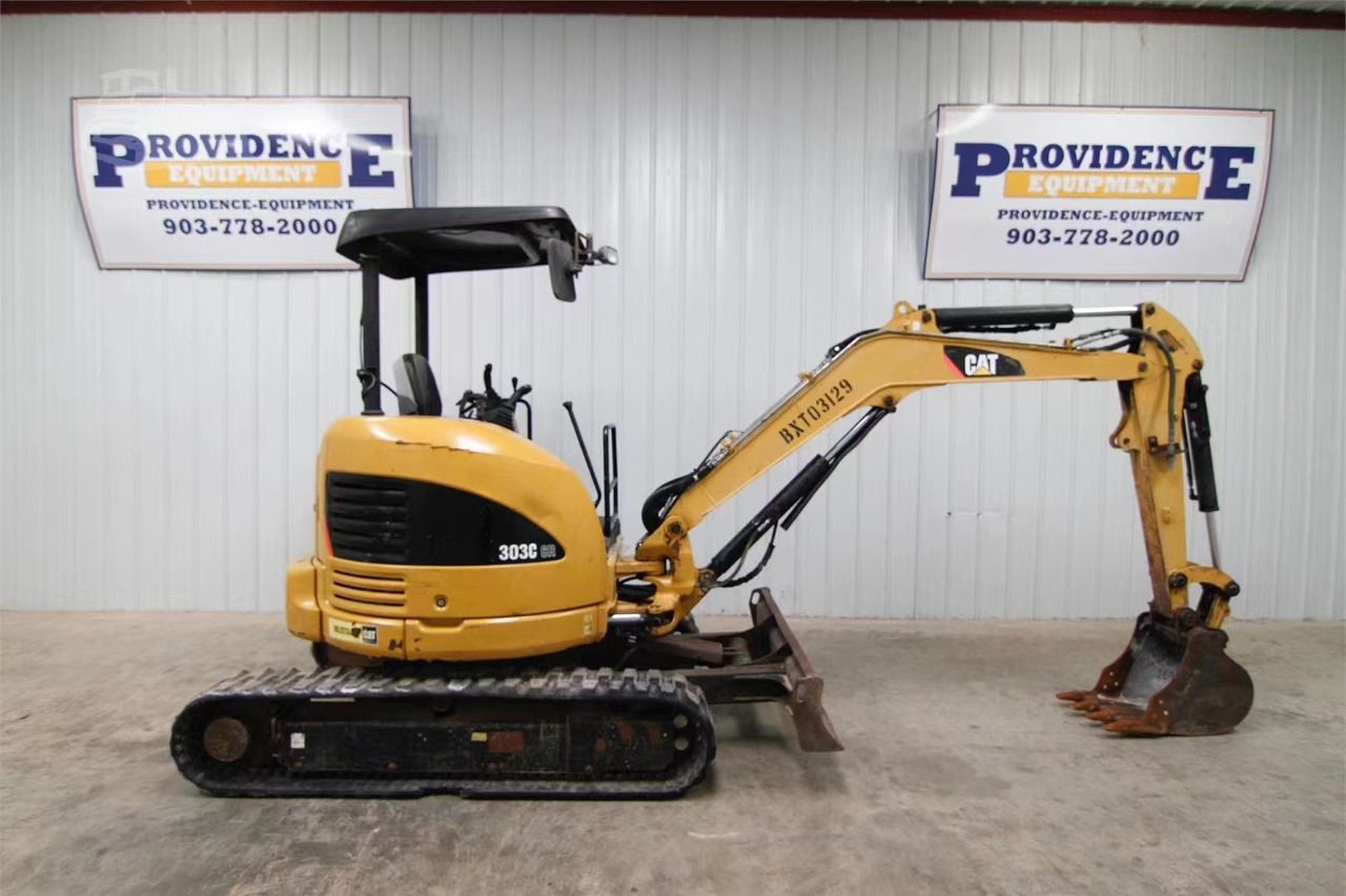 2022 Caterpillar 303C mini excavator side view 2022 Caterpillar 303C mini excavator side view