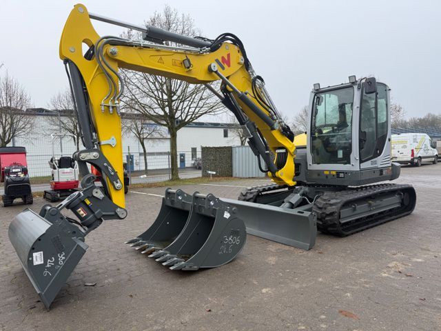 2025 Wacker Neuson ET90 mini excavator, front three-quarter view 2025 Wacker Neuson ET90 mini excavator, front three-quarter view