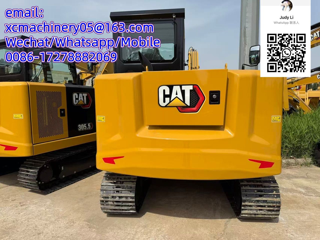 2026 Caterpillar 305.5 mini excavator rear view 2026 Caterpillar 305.5 mini excavator rear view