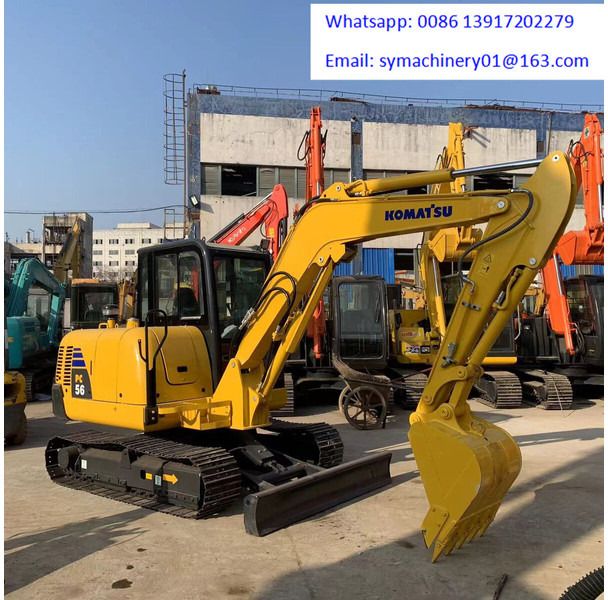 2020 Komatsu PC56-7 mini excavator, side view