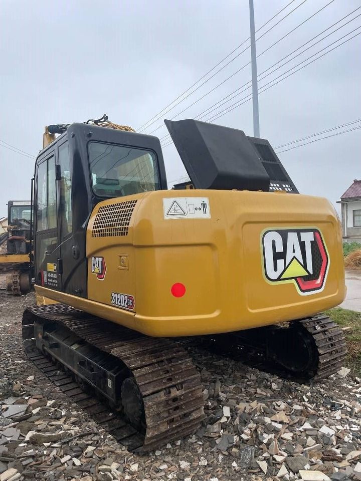 2022 Caterpillar 312D2GC crawler excavator, rear three-quarter view