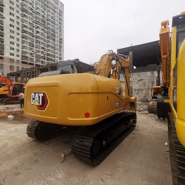 2021 Caterpillar 313D2 GC crawler excavator rear view 2021 Caterpillar 313D2 GC crawler excavator rear view
