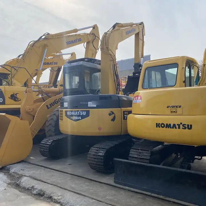 2021 Komatsu PC78US crawler excavator, front three-quarter view 2021 Komatsu PC78US crawler excavator, front three-quarter view