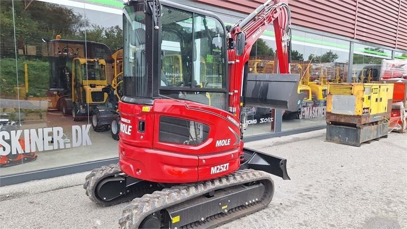 Mole M25ZT mini excavator, rear three-quarter view