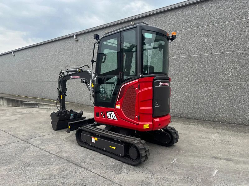 2024 Rhinoceros XN28 mini excavator, rear three-quarter view 2024 Rhinoceros XN28 mini excavator, rear three-quarter view