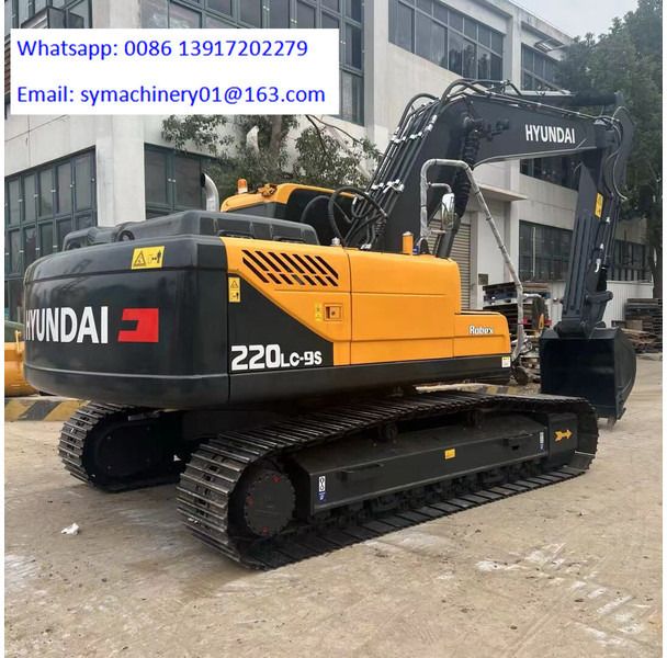 2024 Hyundai 220LC-9S crawler excavator, rear three-quarter view
