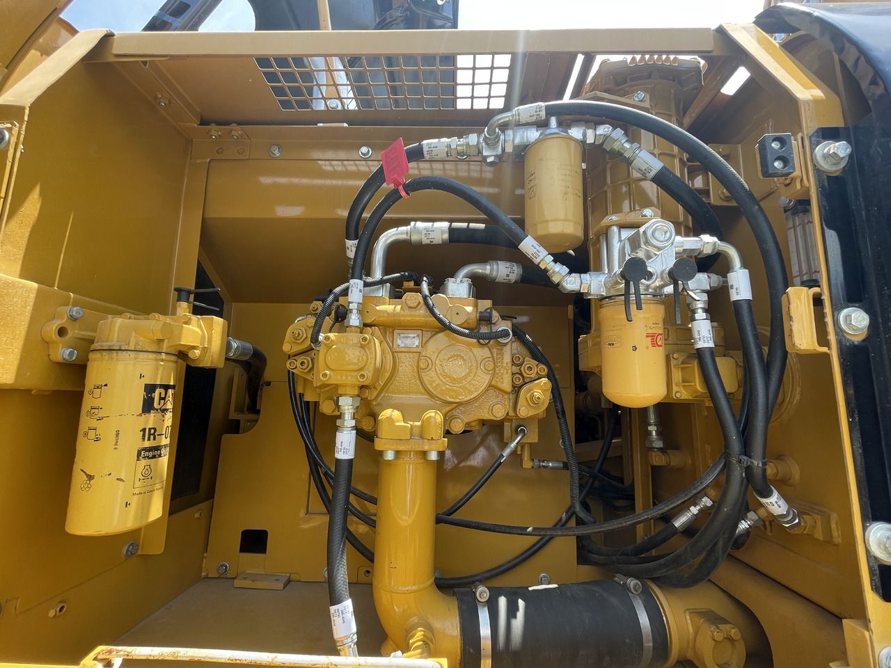 2023 Caterpillar 329D crawler excavator engine compartment view 2023 Caterpillar 329D crawler excavator engine compartment view