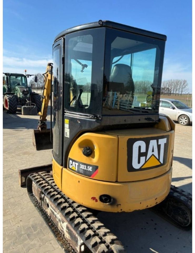 2015 Caterpillar 303.5E crawler excavator rear view 2015 Caterpillar 303.5E crawler excavator rear view