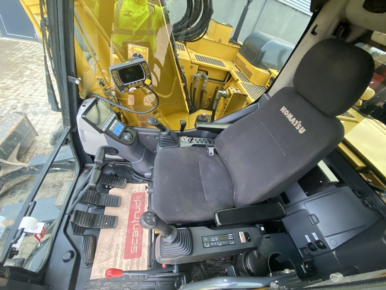 2017 Komatsu PC138US-11 crawler excavator interior cab view
