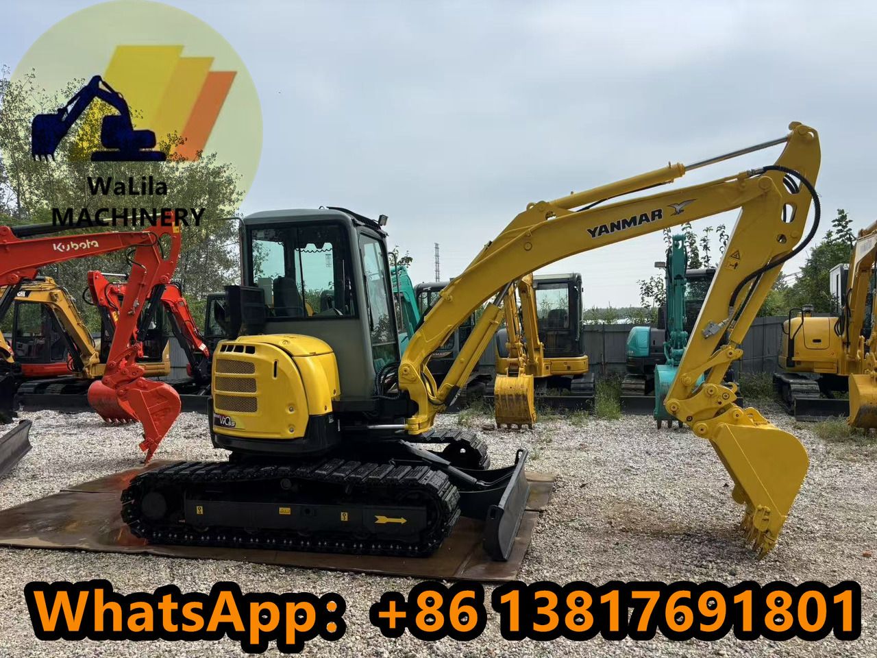 2023 Yanmar VIO55 mini excavator, side view 2023 Yanmar VIO55 mini excavator, side view