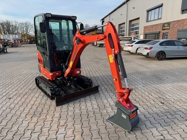 2021 Kubota KX018-4 mini excavator, front three-quarter view