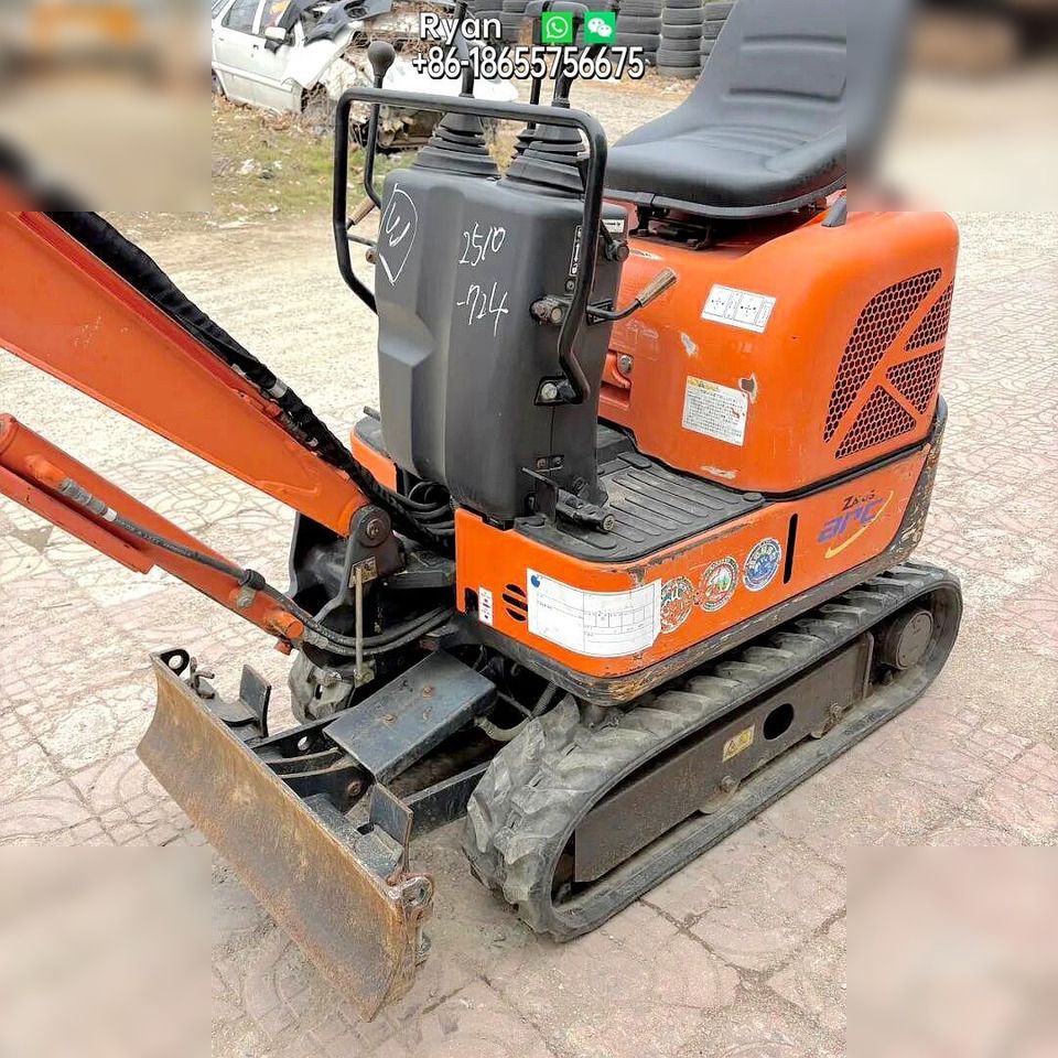 Hitachi ZX8U-2 mini excavator, rear three-quarter view