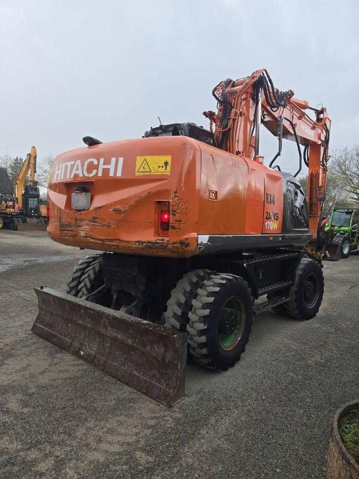 2008 Hitachi Zaxis 170W wheel excavator rear view