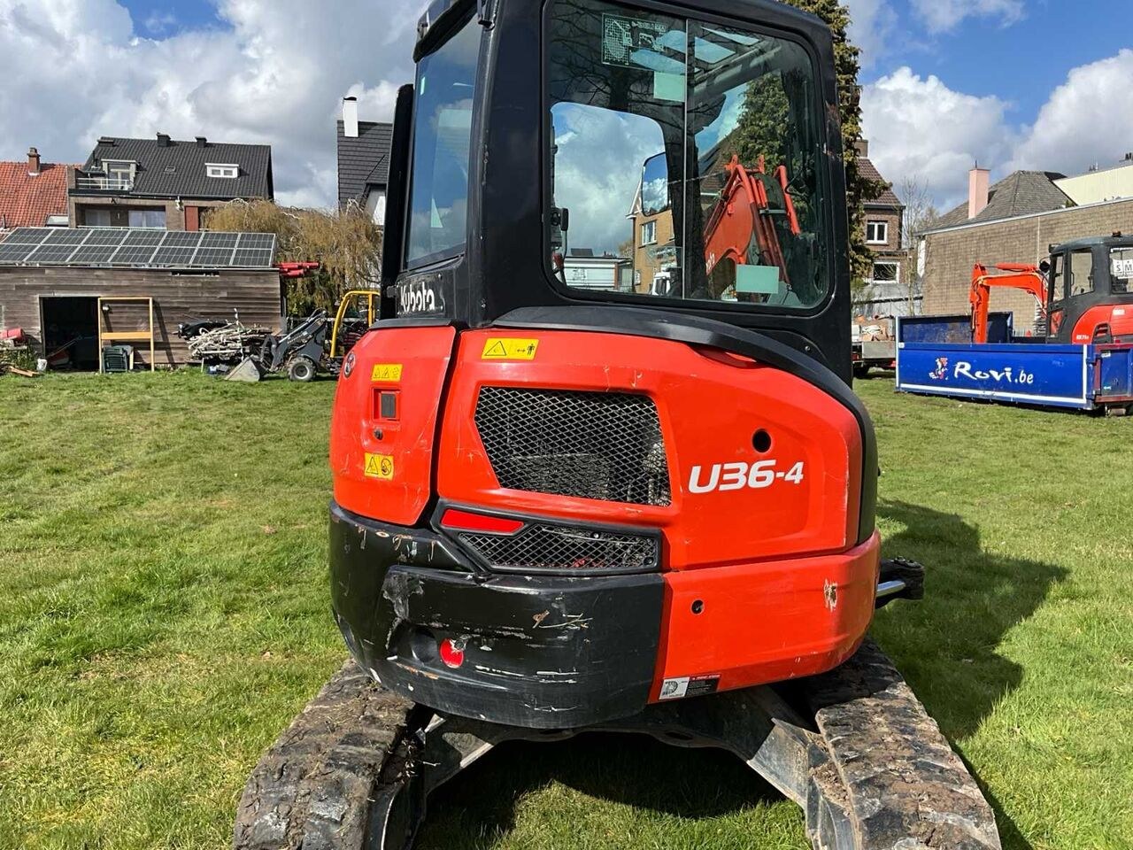 2021 Kubota U36-4 crawler excavator rear view 2021 Kubota U36-4 crawler excavator rear view