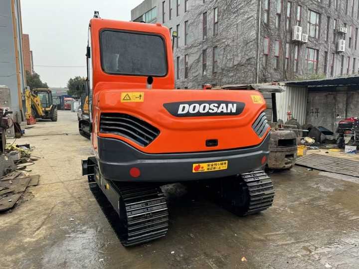 2022 Doosan DX75 crawler excavator rear view