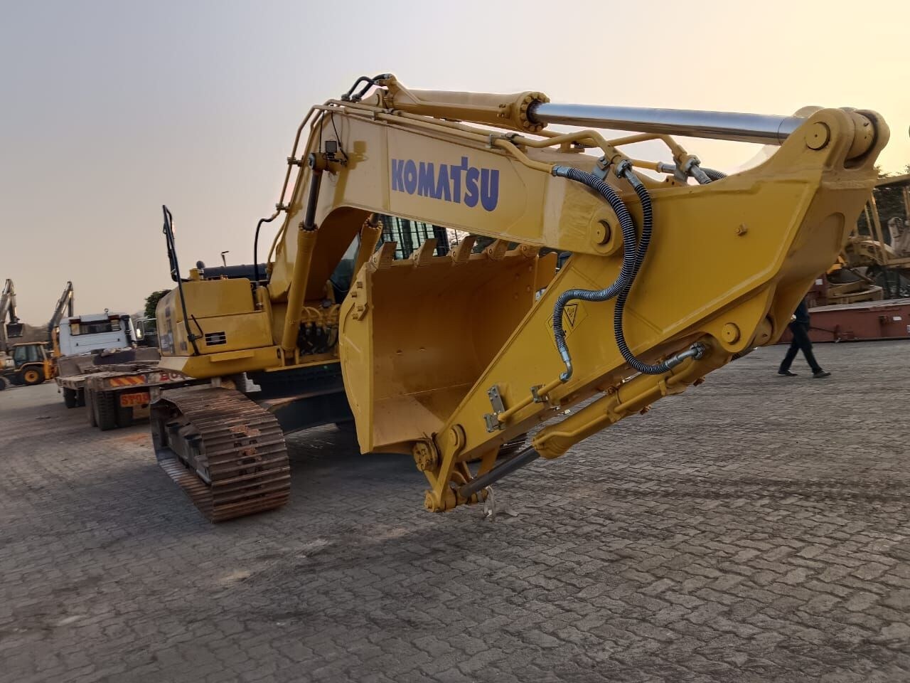 2024 Komatsu PC210 crawler excavator, front three-quarter view