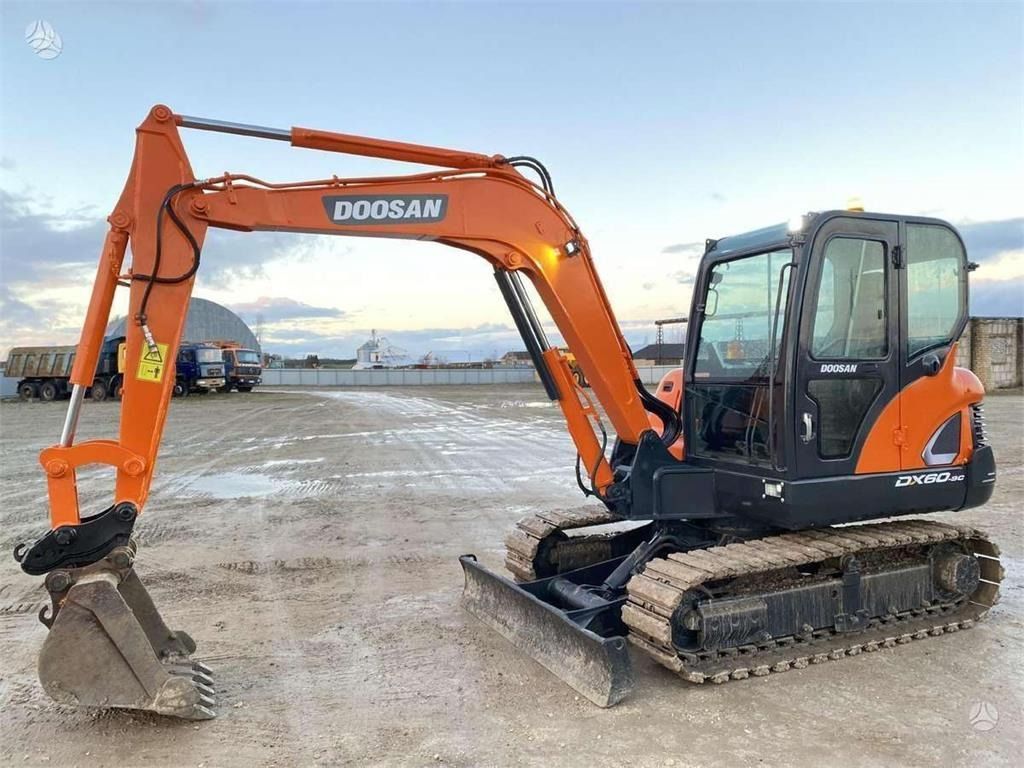 2021 Doosan DX60C mini excavator side view