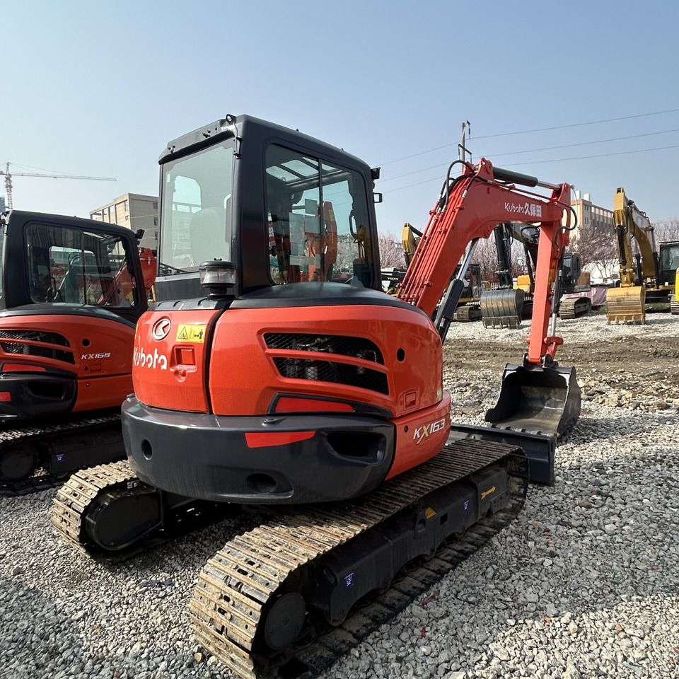 2024 Kubota KX163 mini excavator, rear three-quarter view 2024 Kubota KX163 mini excavator, rear three-quarter view