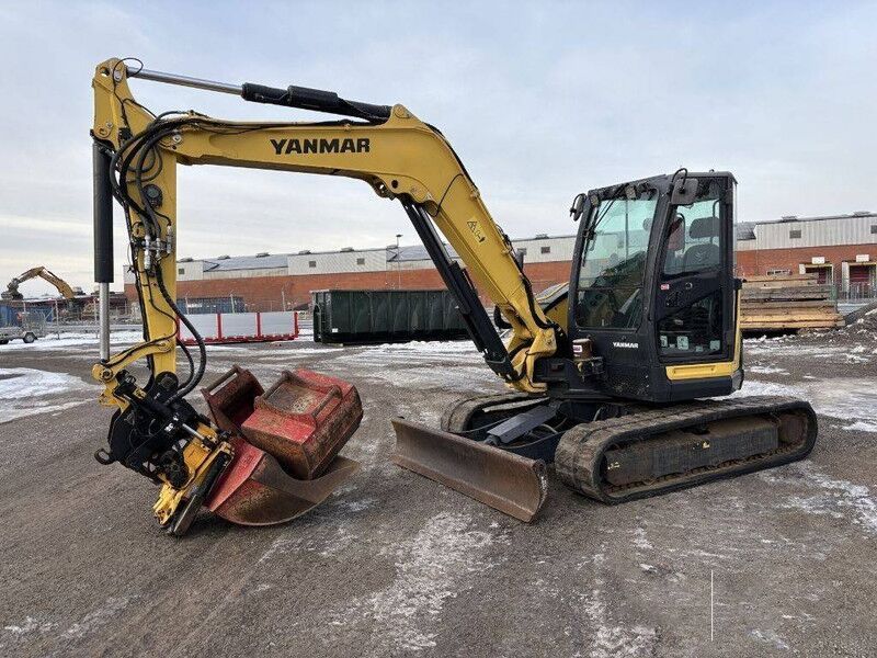 2018 Yanmar VIO80-1 mini excavator, side profile view 2018 Yanmar VIO80-1 mini excavator, side profile view