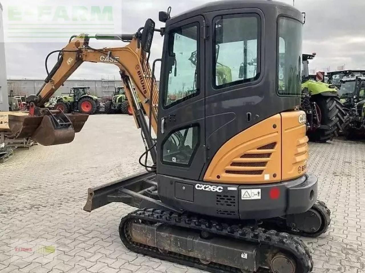 2018 CASE CX26C mini excavator, side view 2018 CASE CX26C mini excavator, side view