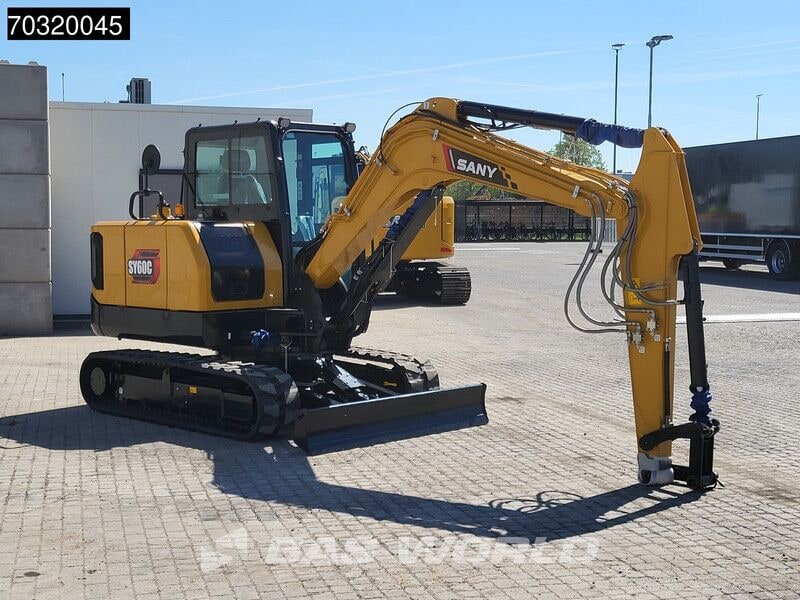 2024 Sany SY60 C mini excavator rear view 2024 Sany SY60 C mini excavator rear view