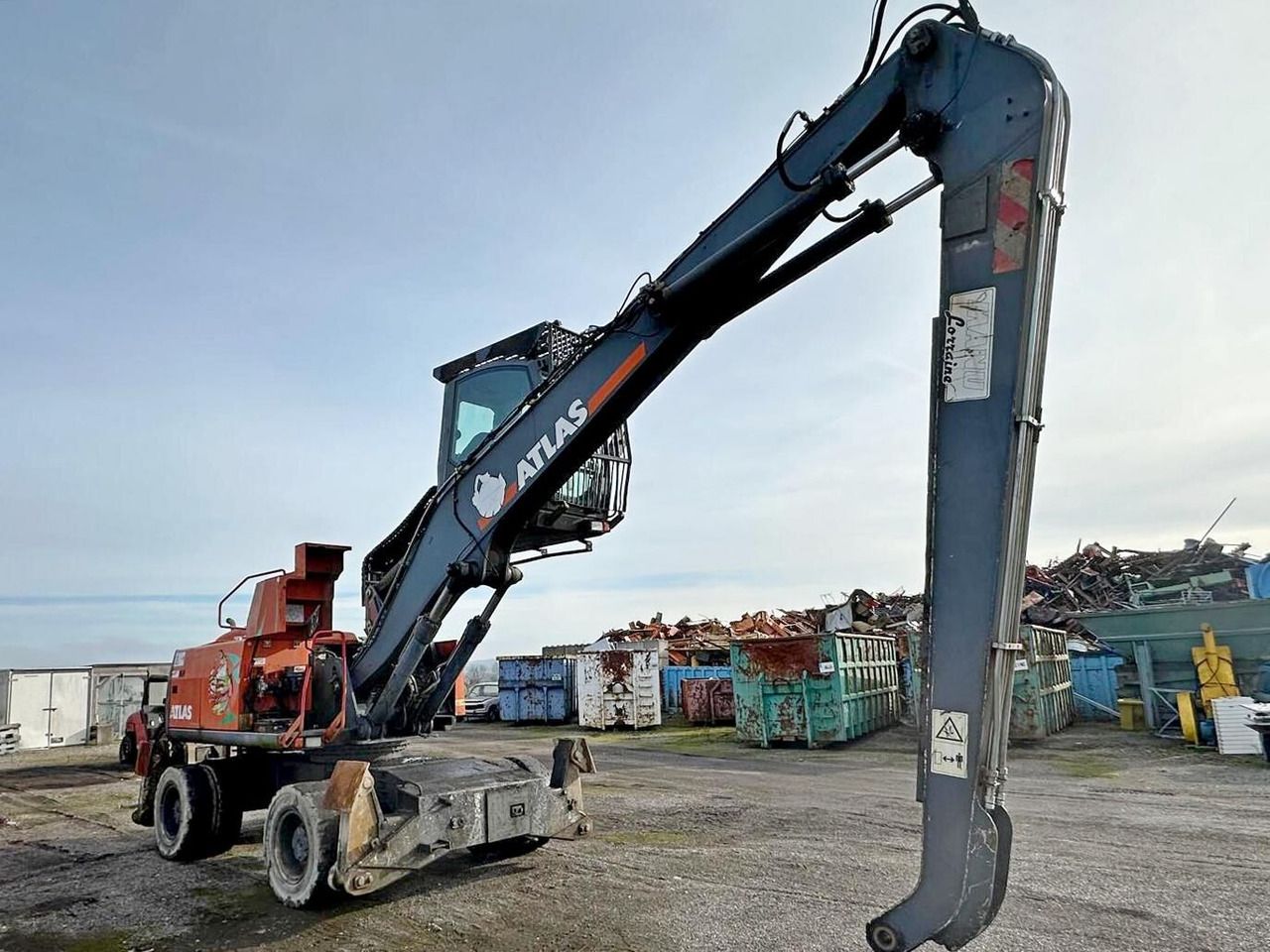 2011 Atlas 230MH material handler, side view