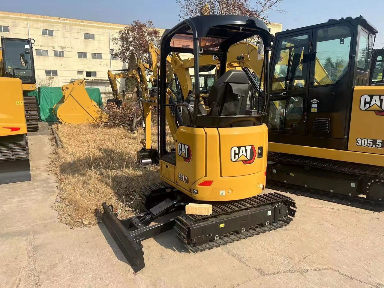 2026 Caterpillar 301.7 mini excavator, rear three-quarter view 2026 Caterpillar 301.7 mini excavator, rear three-quarter view