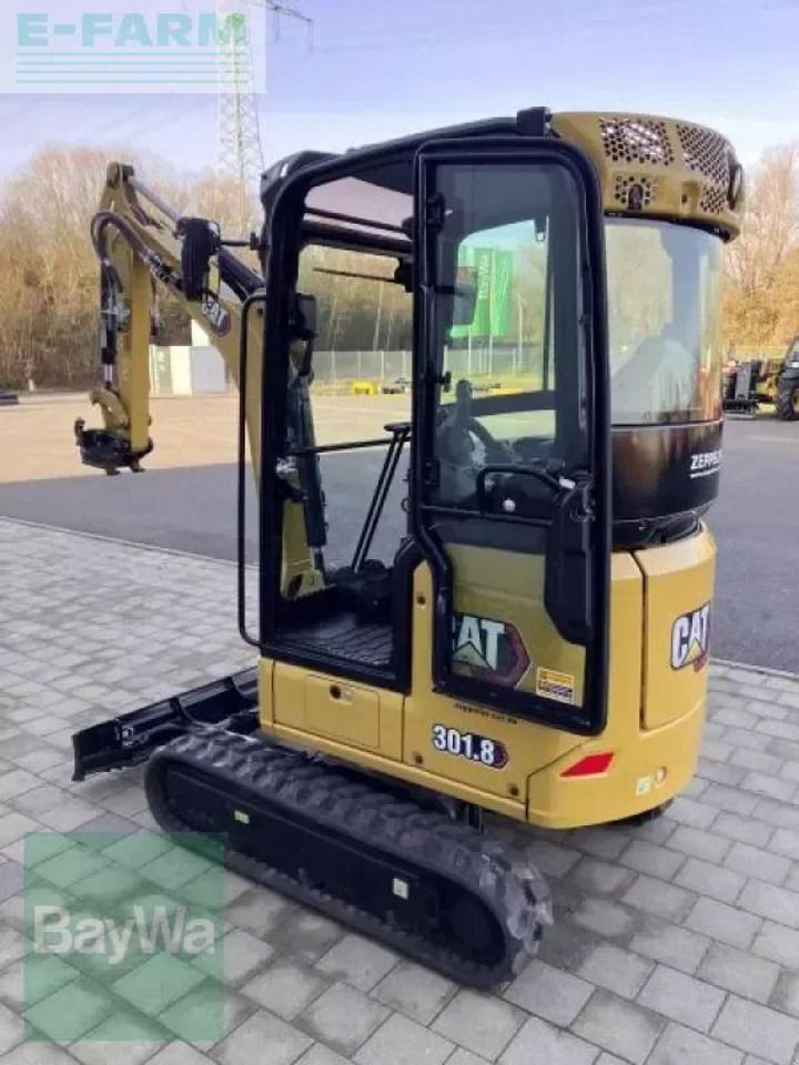 2022 Caterpillar 301.8 mini excavator, rear three-quarter view 2022 Caterpillar 301.8 mini excavator, rear three-quarter view