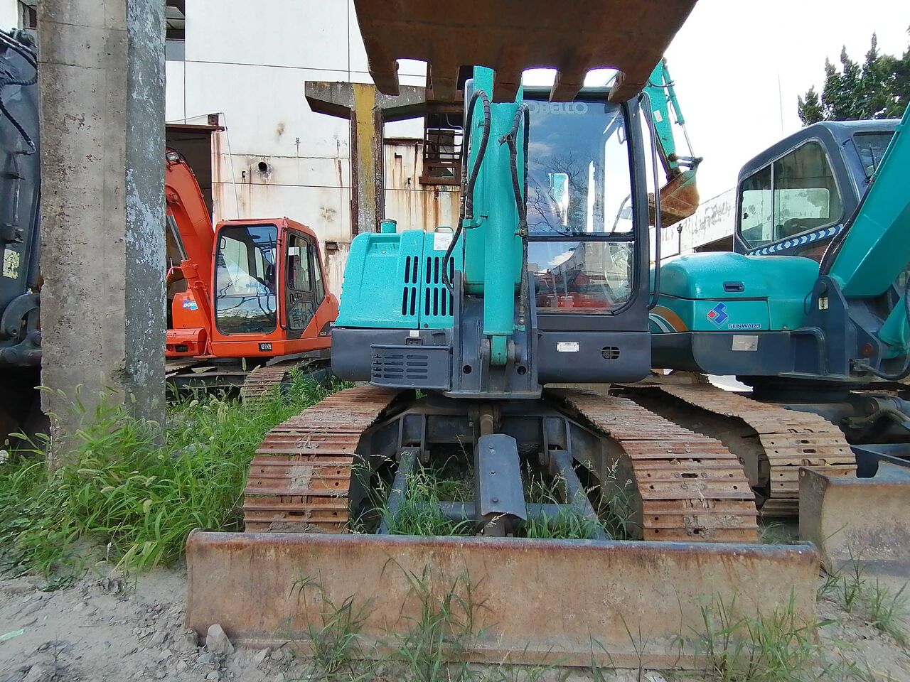 2023 Kobelco SK60-C crawler excavator, front view