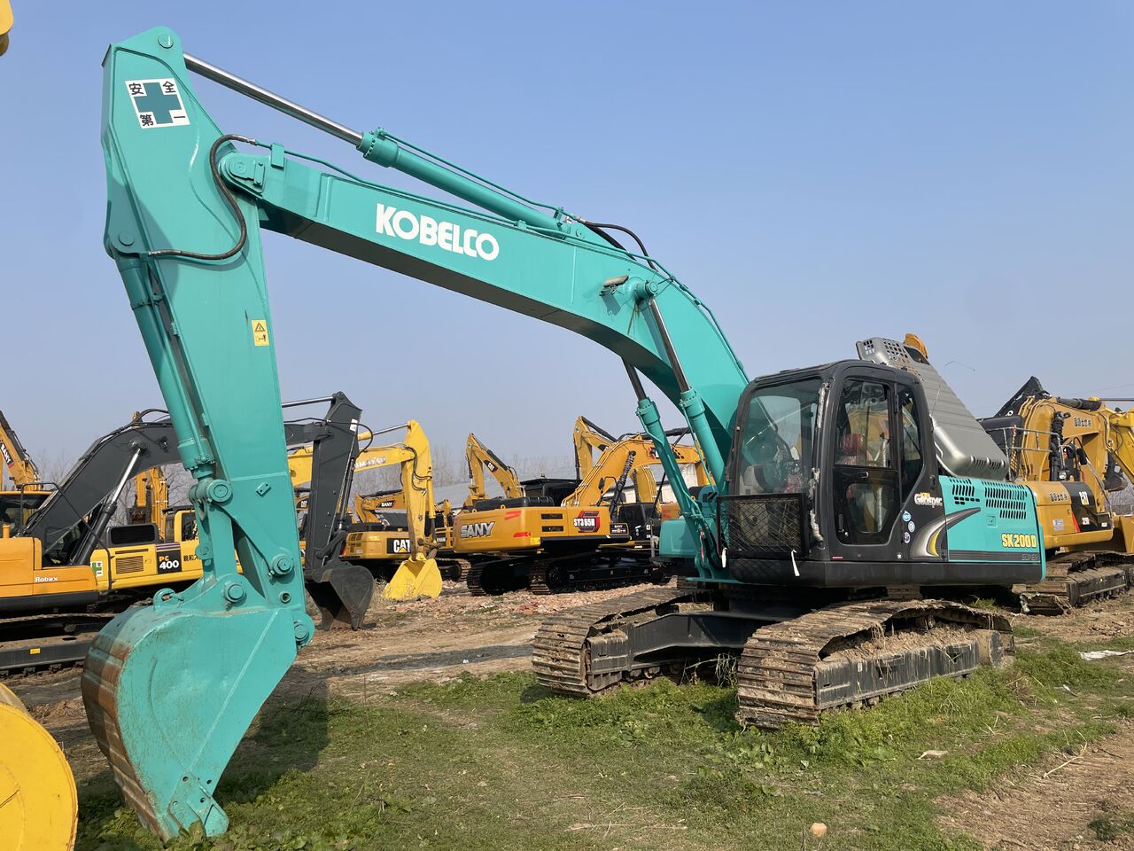 2023 Kobelco SK200D crawler excavator, side view