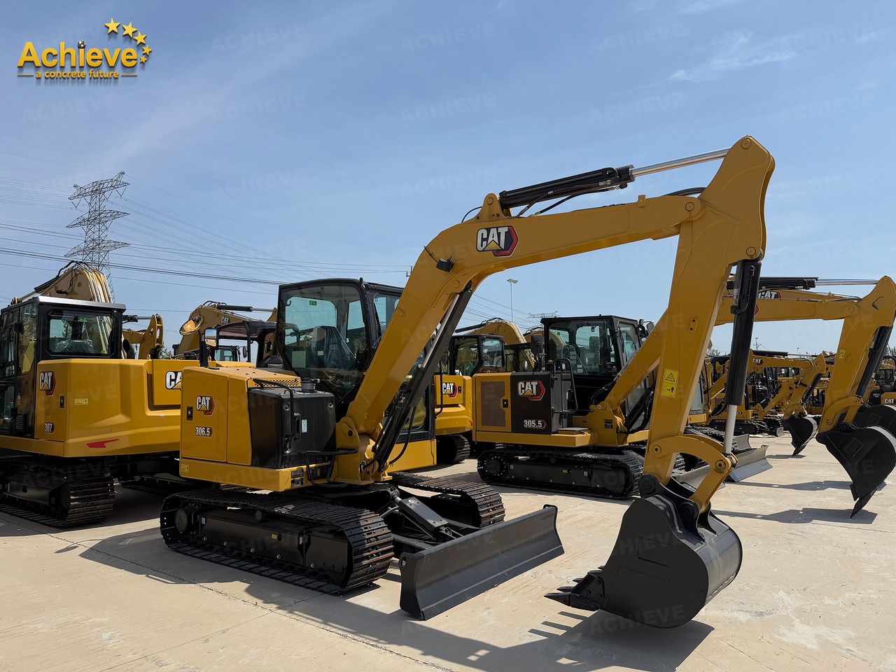 2025 Caterpillar 306.5 crawler excavator, side view 2025 Caterpillar 306.5 crawler excavator, side view