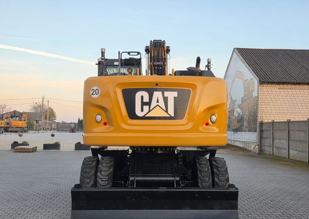 2019 Caterpillar M318F wheel excavator, rear view