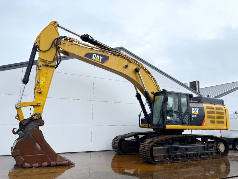 2013 Caterpillar 349EL crawler excavator, side profile view