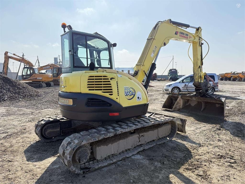 2006 Yanmar VIO75 A crawler excavator, rear three-quarter view 2006 Yanmar VIO75 A crawler excavator, rear three-quarter view