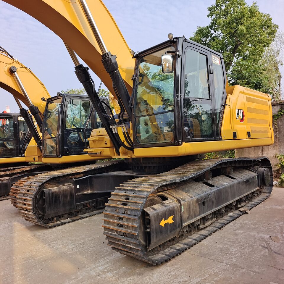 2025 Caterpillar 336GC crawler excavator, front three-quarter view