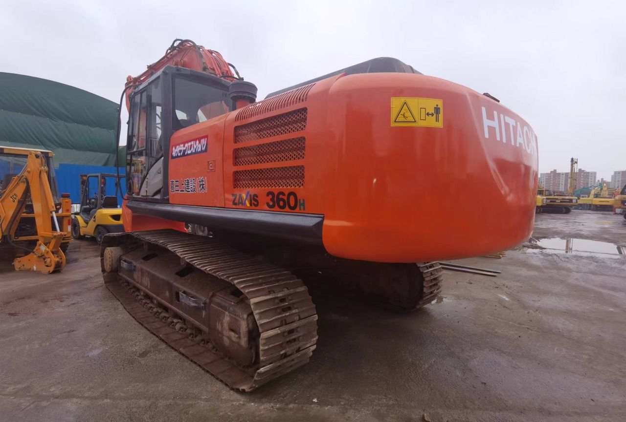 2014 Hitachi Zaxis 360H crawler excavator, rear three-quarter view