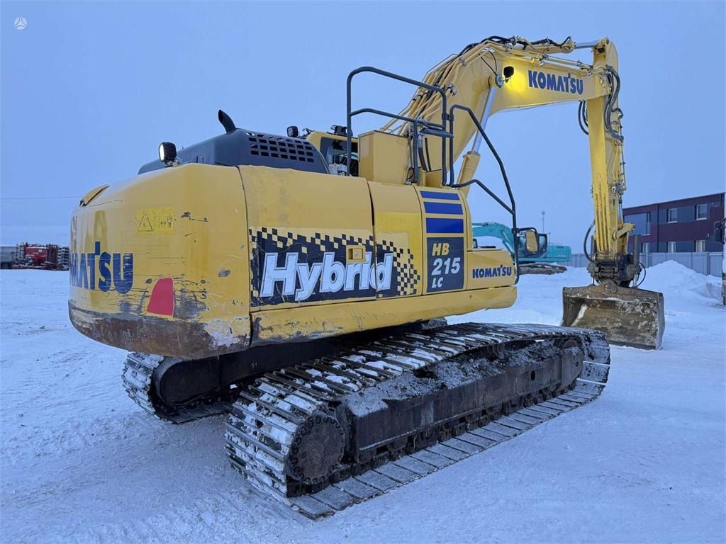 2015 Komatsu HB215LC-2 crawler excavator, rear three-quarter view