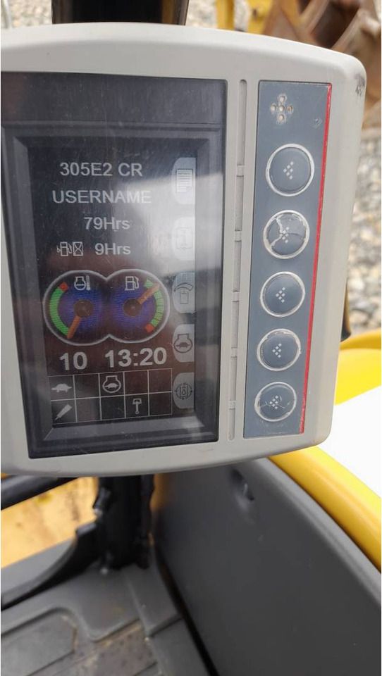 2019 Caterpillar 305E2 CR excavator digital display monitor