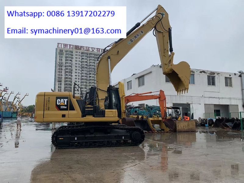 2023 Caterpillar 330GC crawler excavator, side profile view