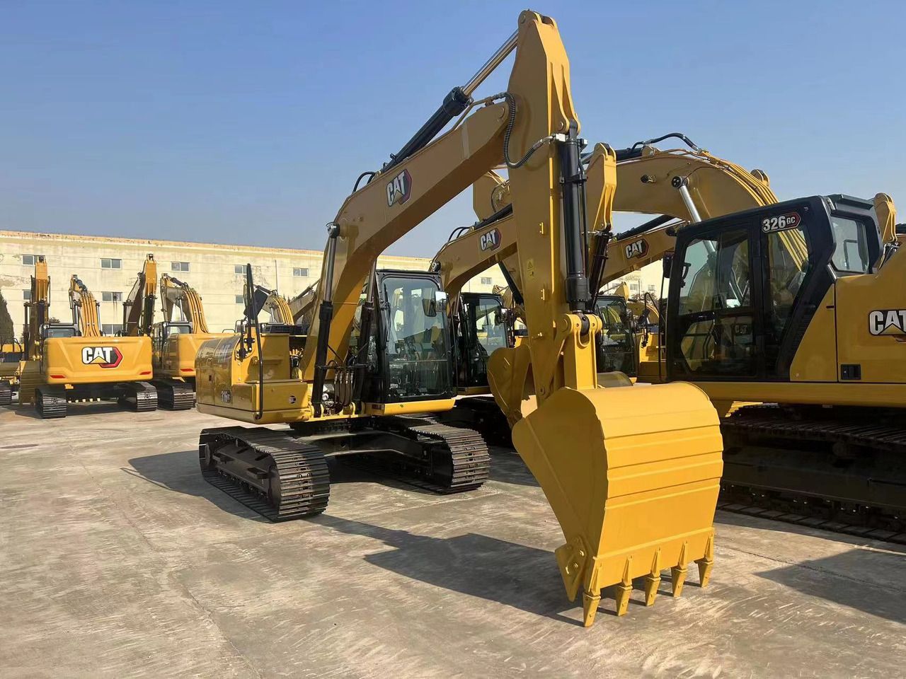 2026 Caterpillar 316GC crawler excavator, front three-quarter view 2026 Caterpillar 316GC crawler excavator, front three-quarter view