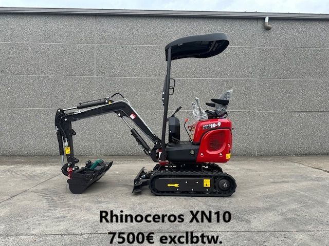 2026 Rhinoceros XN10-9 mini excavator, side view