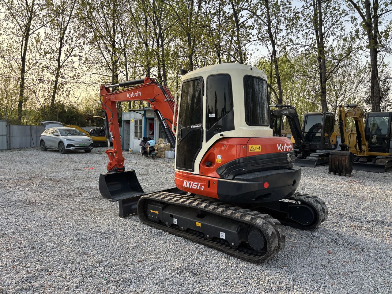 2023 Kubota KX161-3S mini excavator, rear three-quarter view 2023 Kubota KX161-3S mini excavator, rear three-quarter view