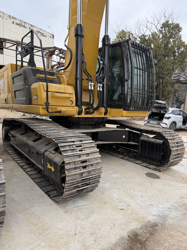 2025 Caterpillar 336GC crawler excavator, side-rear view