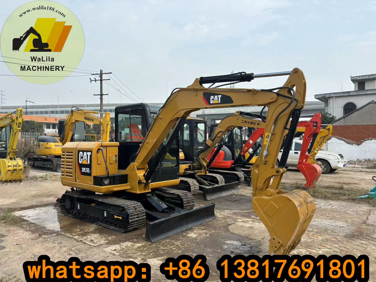 2023 Caterpillar 305.5E mini excavator, side profile view 2023 Caterpillar 305.5E mini excavator, side profile view