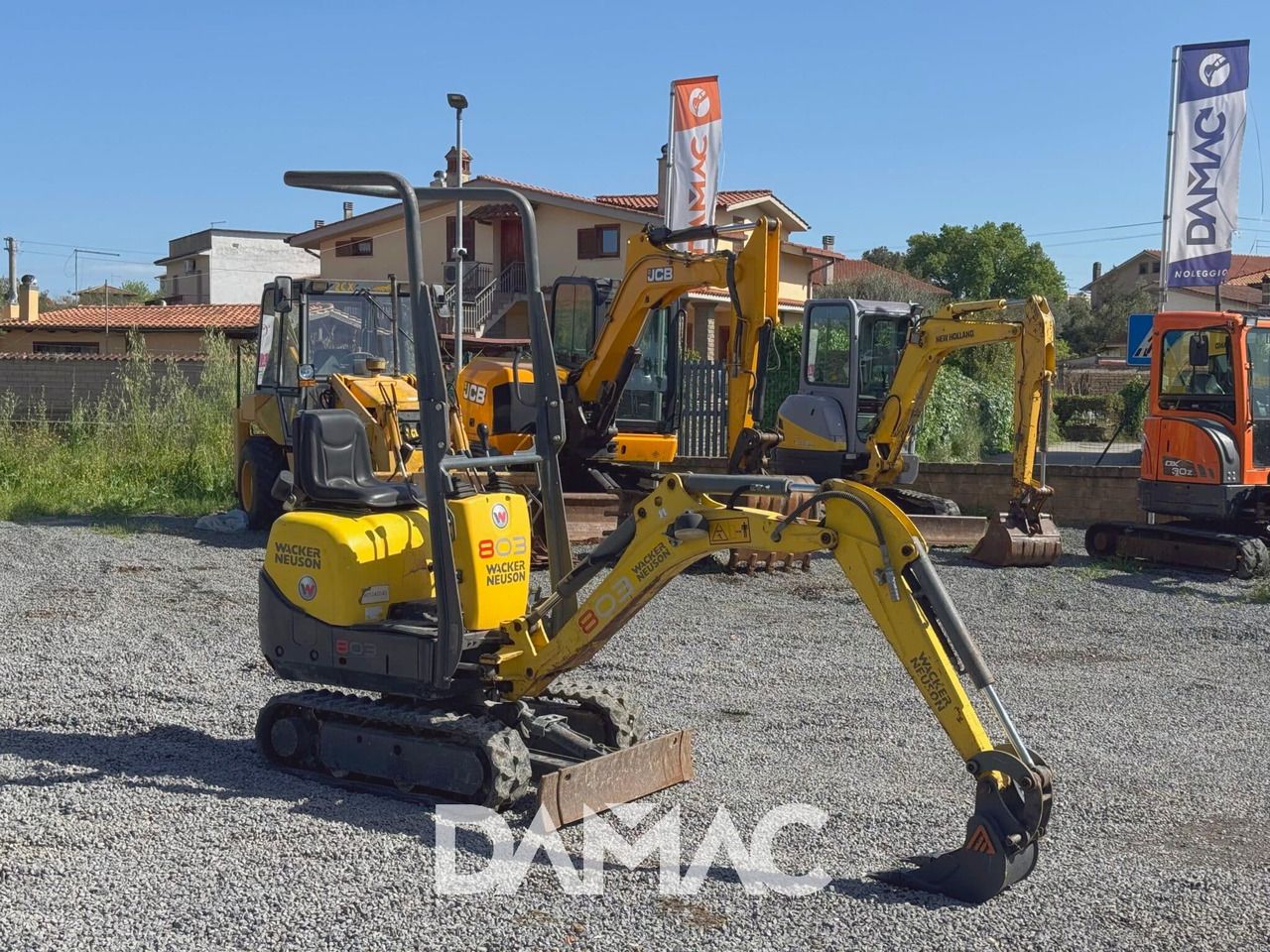 2012 Wacker Neuson 803 mini excavator, rear three-quarter view 2012 Wacker Neuson 803 mini excavator, rear three-quarter view