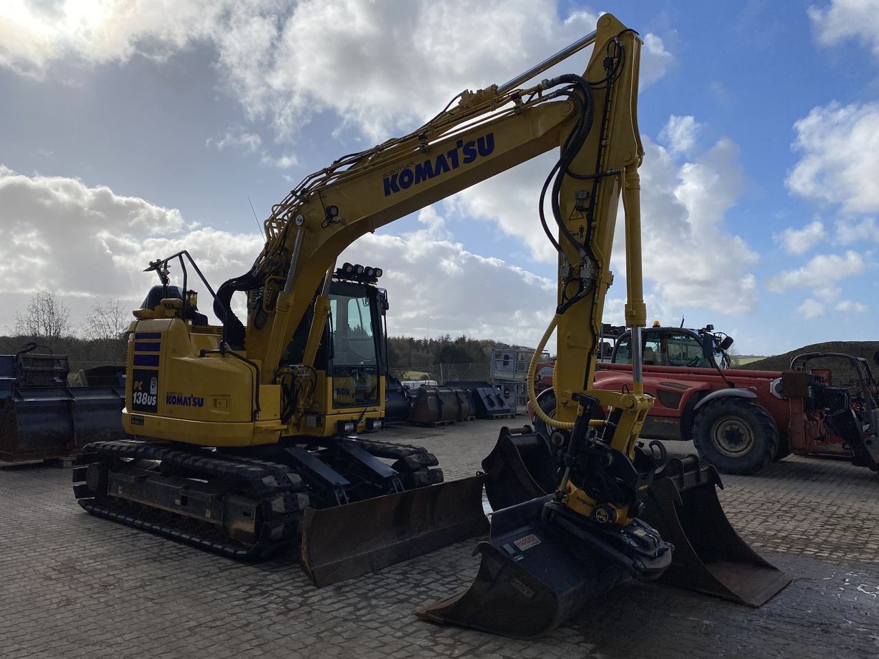 2022 Komatsu PC138US-11 crawler excavator, side view