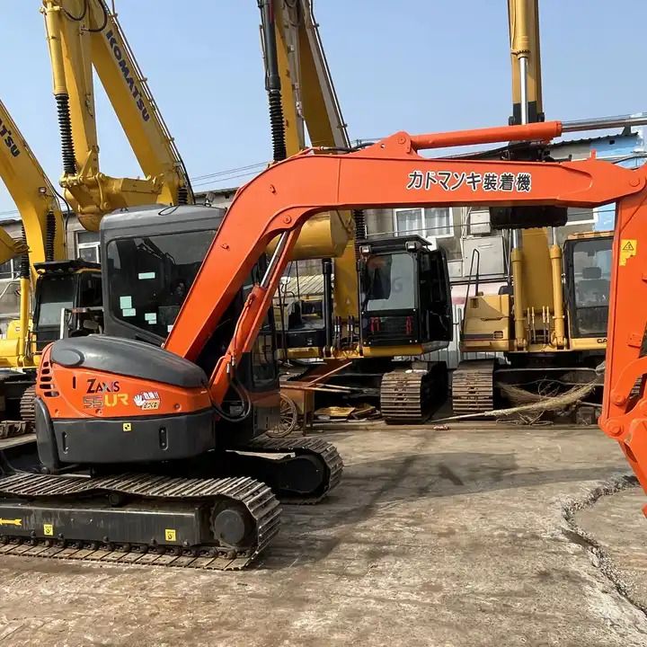 2018 Hitachi ZX55UR mini excavator, side profile view 2018 Hitachi ZX55UR mini excavator, side profile view
