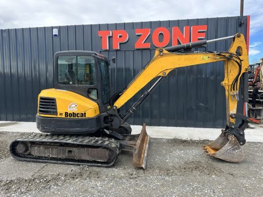 2015 Bobcat E50 mini excavator, side view